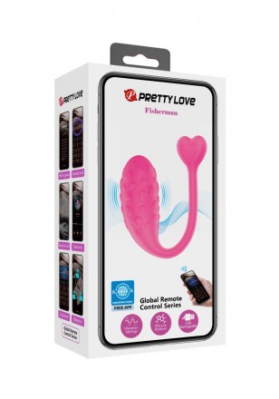 Fisherman oeuf vibrant connecté USB Android rose