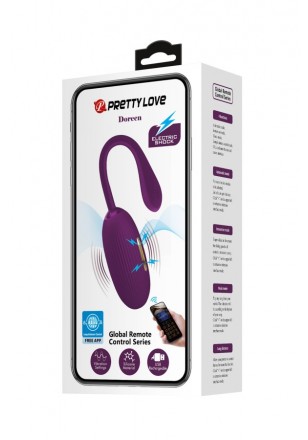 Doreen oeuf vibrant connecté USB Android violet electro stimulation