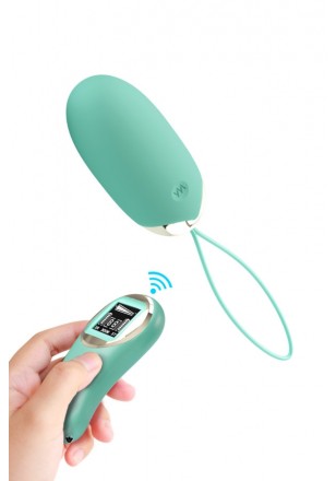 Mina Oeuf vibrant USB à télécommande affichage Vert d