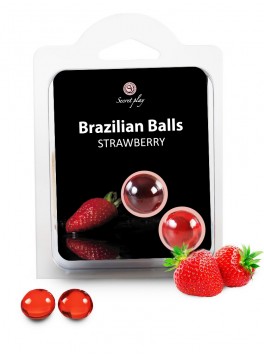 Boules Bresiliennes aromatisées fraise X2