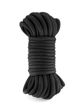 Corde bondage noire douce 10m