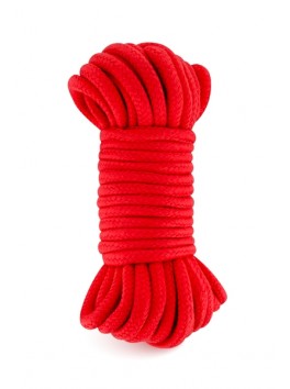 Corde bondage rouge douce 10m