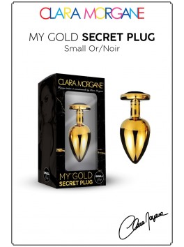 My Gold Secret Plug Doré Bijou Noir Small