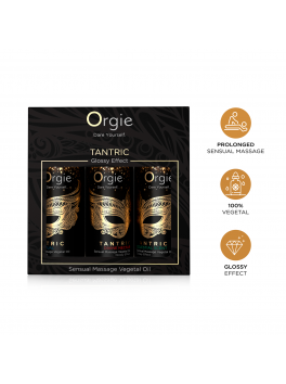 Tantric Pack 3 huiles massage effet glossy